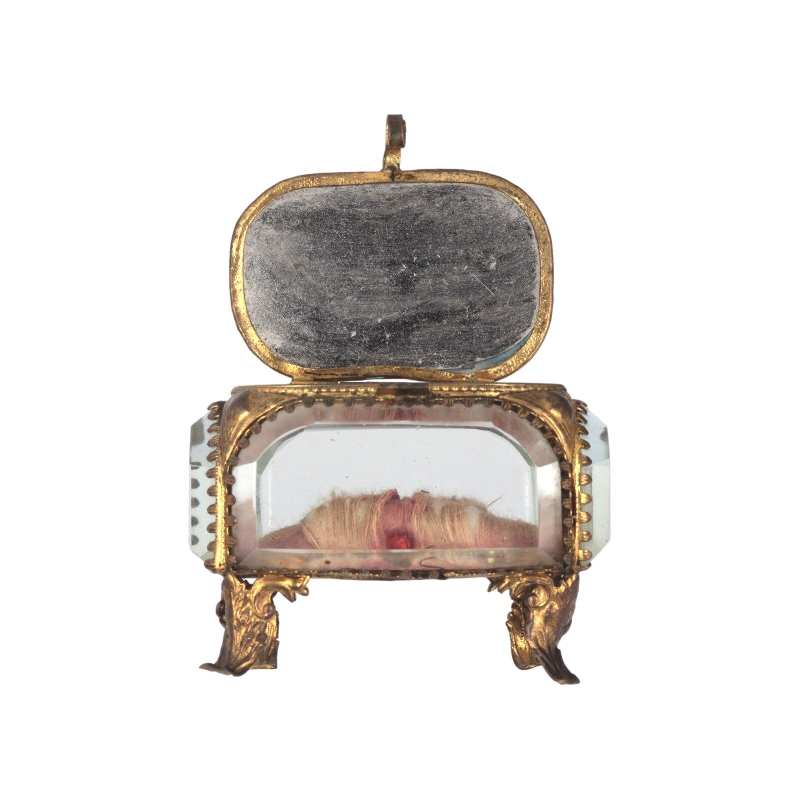 Antique Ormolu Gilt Jewellery Box Casket Souvenir Franco British Exhibition 1908 photo vinterior