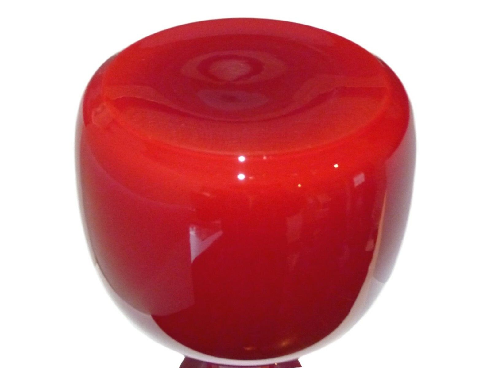 Holmegaard Glass Per Lutken Denmark Carnaby Floor Vase 13 1/4" Red C1968 photo Home Decor