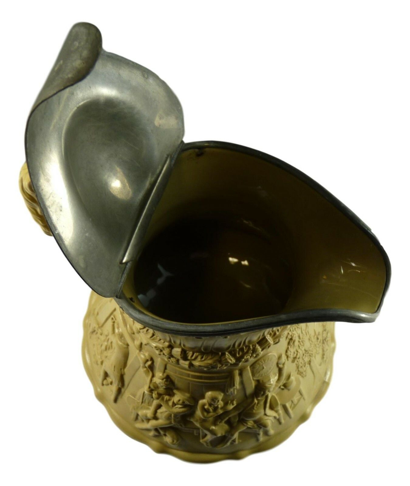 William Ridgway & Son Tam O'shanter Relief Moulded Jug 10" 1835 Metal Lid photo buy
