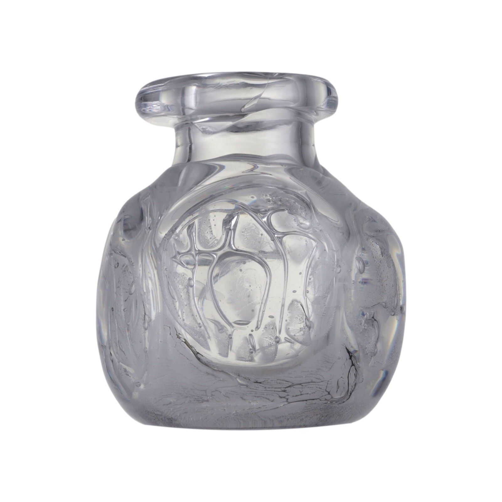 Skruf Glass Bengt Edenfalk Thallatta Vase 6" Unique Piece photo for sale