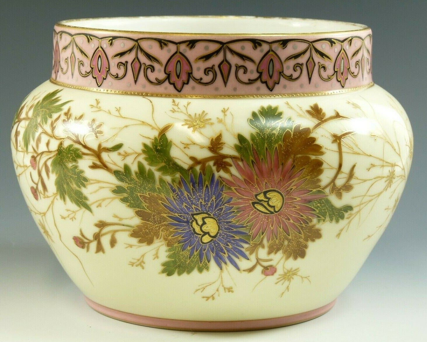 Harrach Glass Art Nouveau Painted Enamelled And Gilded photo furniture