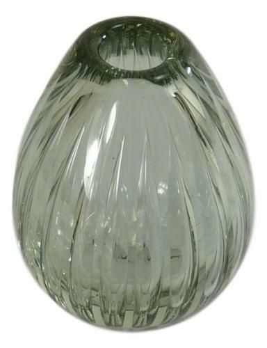 Nuutajarvi Notsjo Glass Kaj Franck Kaisla (Reed) Vase 4 3/4" 1953