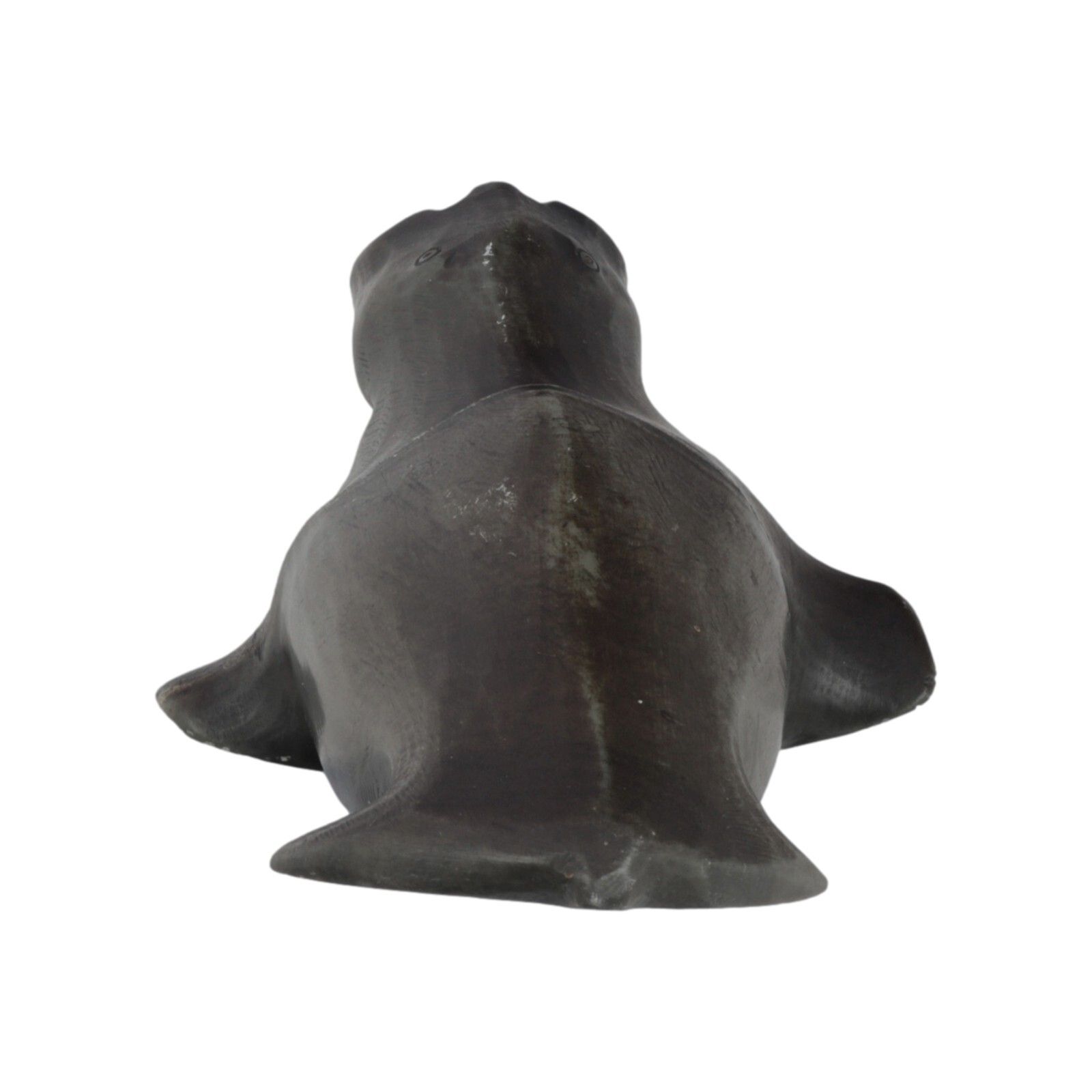 Vintage Inuit Eskimo Stone Carving Signed Walrus Figure photo vinterior