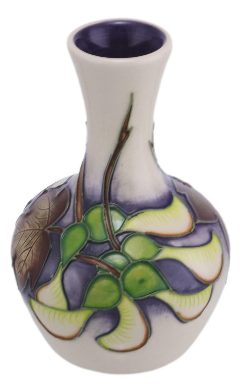 Moorcroft Pottery Sycamore Vase 4" (10.25cm) 2012 Collectors Club