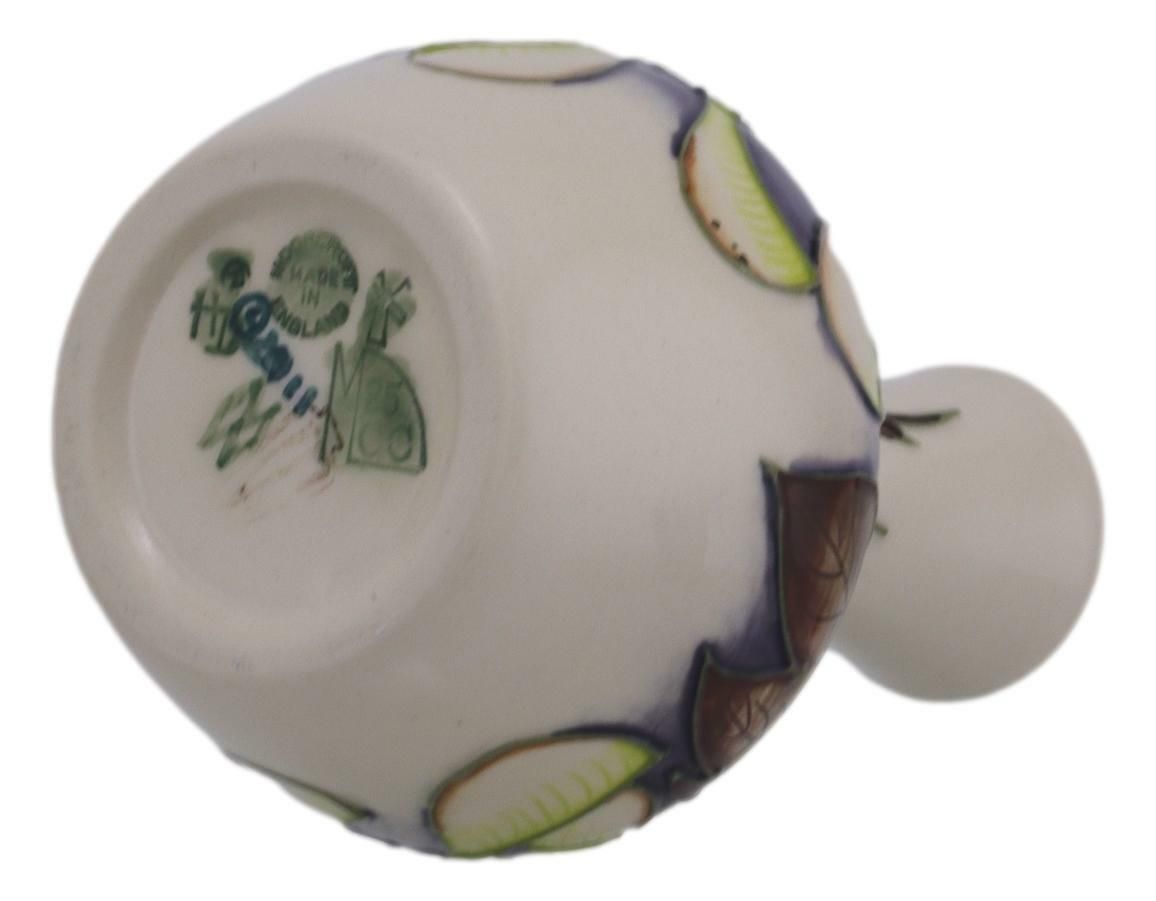 Moorcroft Pottery Sycamore Vase 4" (10.25cm) 2012 Collectors Club photo vinterior