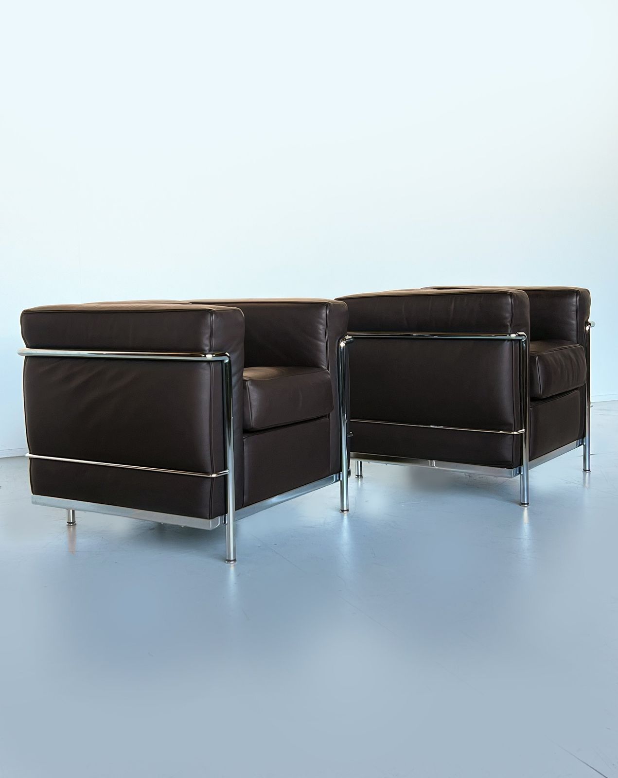 Lc2 Armchairs By Le Corbusier, Pierre Jeanneret, Charlotte Perriand For Cassina photo furniture