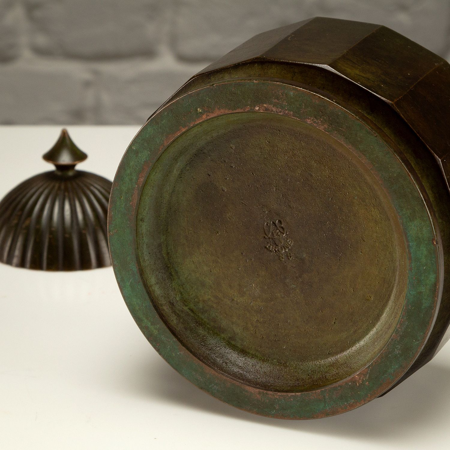 Bronze Inkwell, Gab, Sweden, 1930s photo for sale