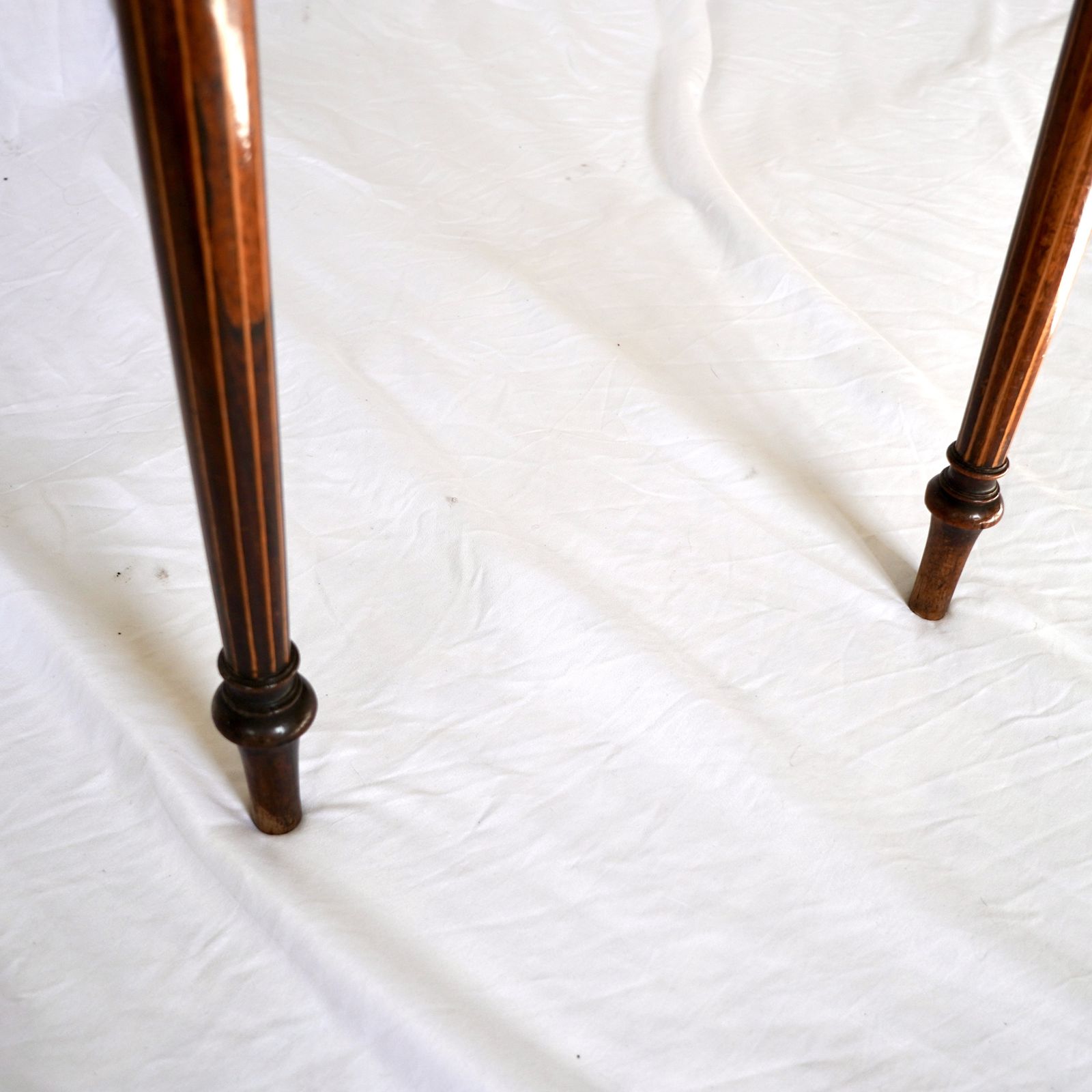 photo vintage Regency Rosewood And Burr Yew Crossbanded Card Table