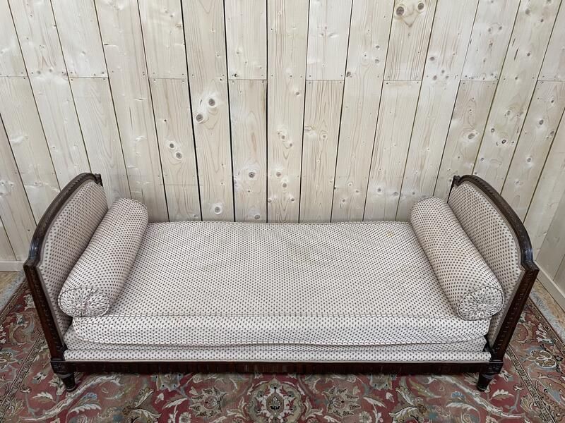 Banquette   Canapé De Style Louis XVI Tissu Fleurs photo furniture