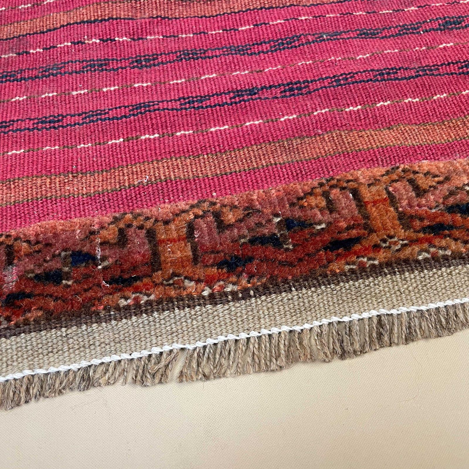 Antique Woven Rug Carpet Mat Square Fabric Upholstery Wool Vintage Pattern Woven Handmade Textile 51x50cm Thin Weave Kilim Wall Hanging photo furniture