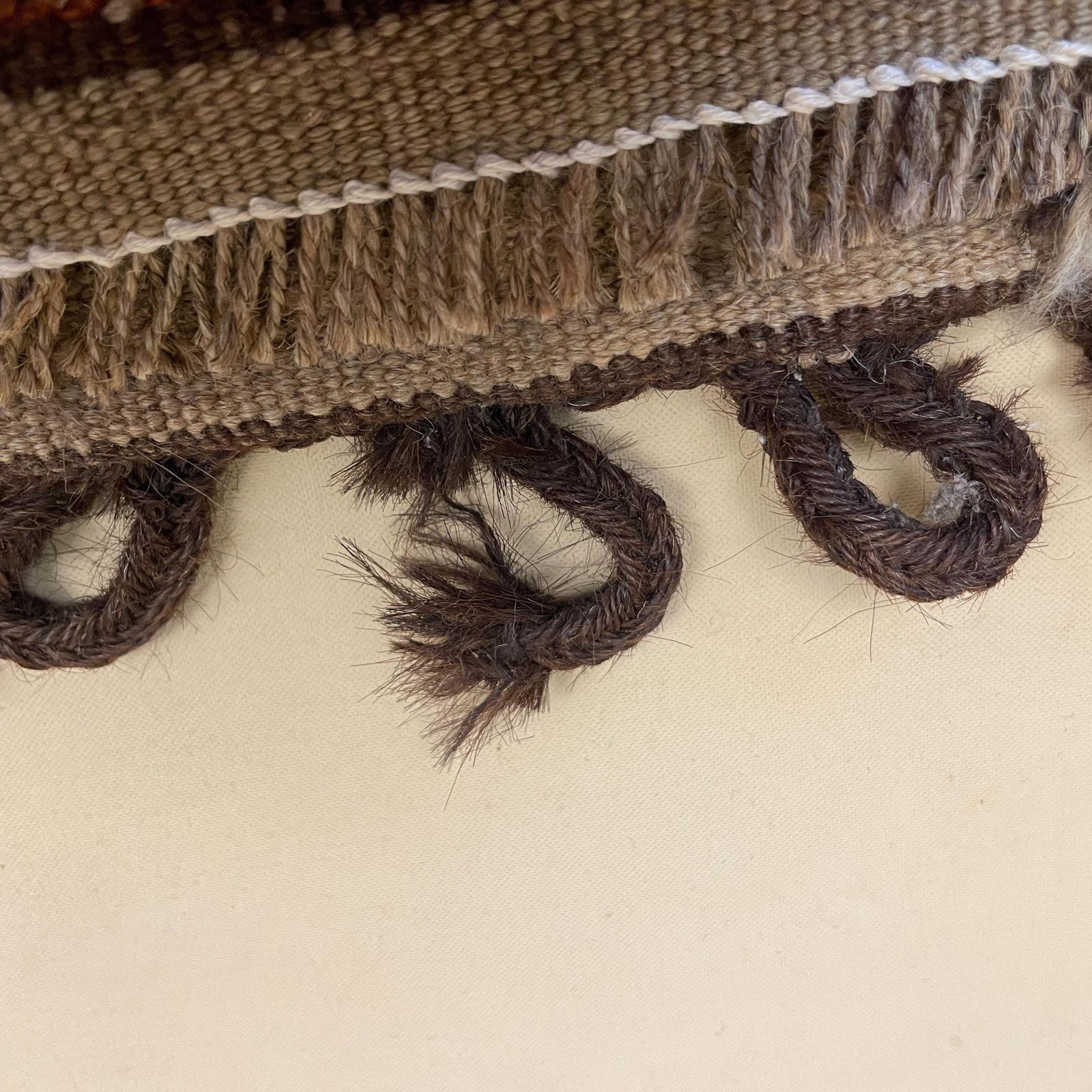 photo for sale Antique Woven Rug Carpet Mat Square Fabric Upholstery Wool Vintage Pattern Woven Handmade Textile 51x50cm Thin Weave Kilim Wall Hanging