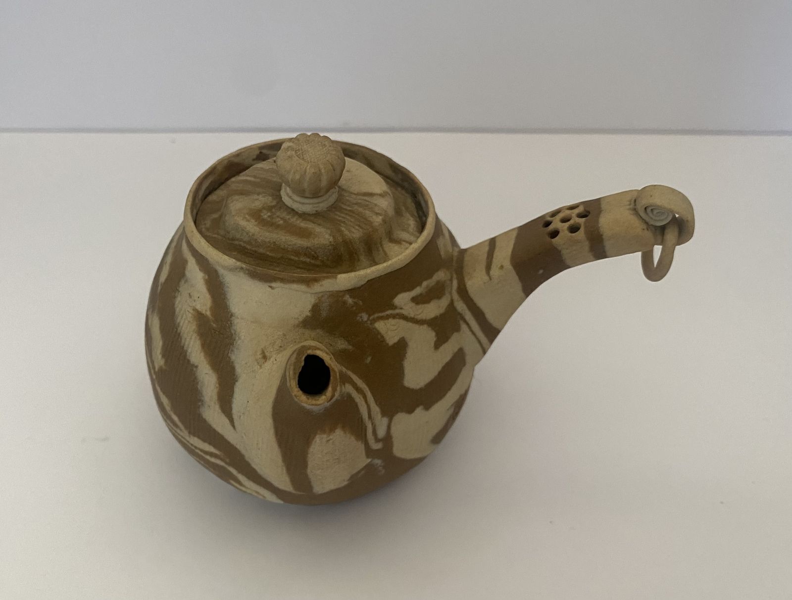 Antique, Taisho Period, Japanese Banko Ware Teapot photo for sale