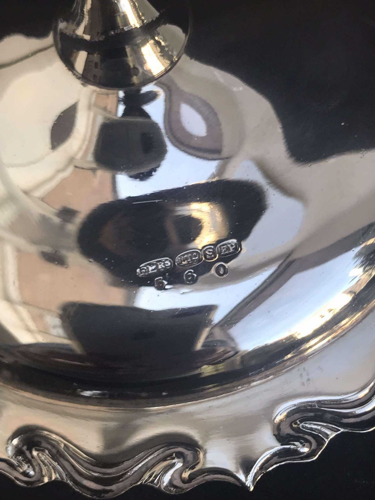 photo for sale Pedestal Plate Fenton Brothers Chocolates Dish Silver Plated Catchall Nut Dish Keys Dish Cookies Dish Edwardian Silver Plated Gift For Her