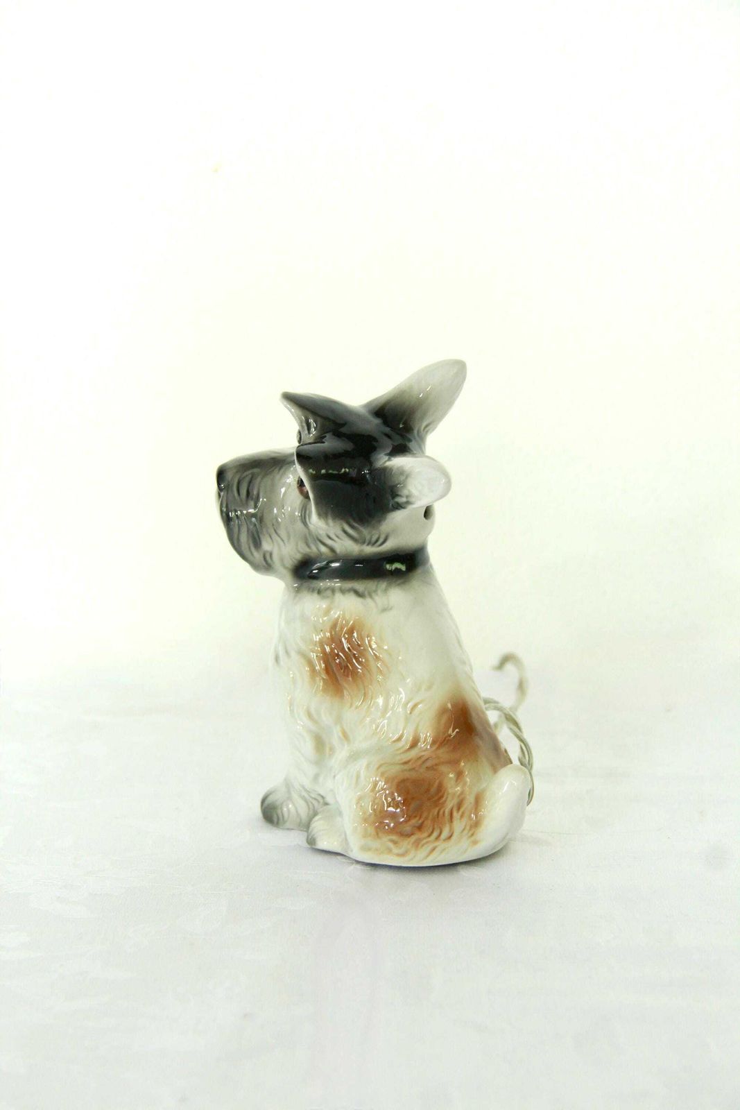 Billy, Scottish Terrier Porcelain Table Lamp, Italy, 1930s photo for sale