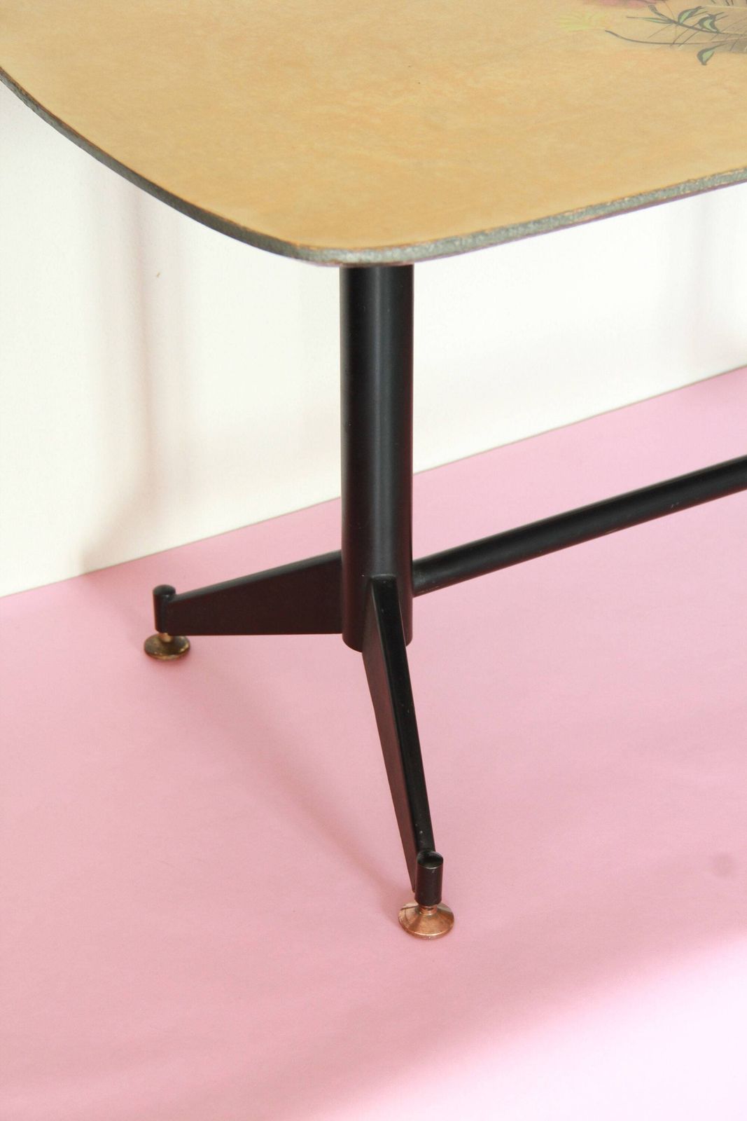 Isotta, Mid Century Hand Painted Coffee Table, Italy, 1950s photo 307.0
