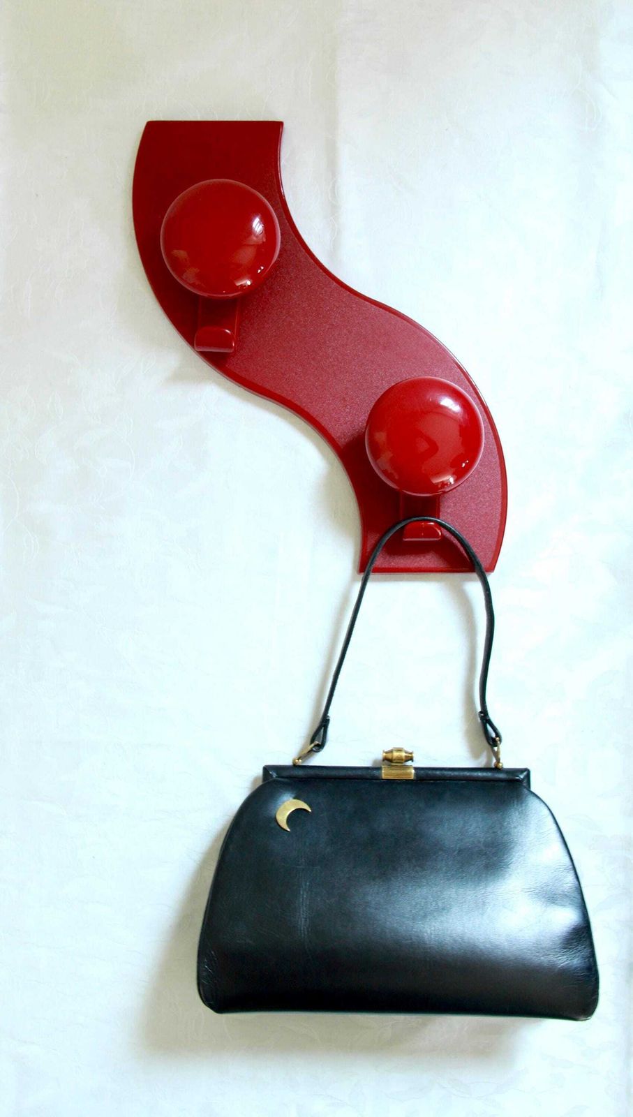 Bottoni, Vintage Space Age Minimalist Plastic Coat Rack By L.Caramella For Con&Con, Italy, 1970s photo 153.0