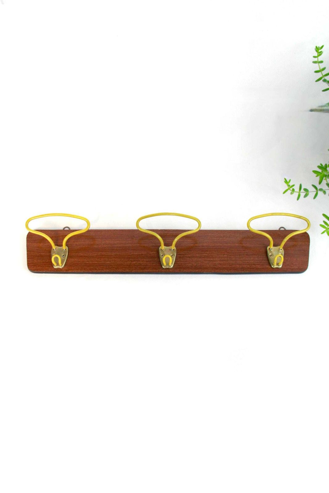 Zagara, Vintage Mid Century Industrial Wall Coat Rack, Italy, 1960s