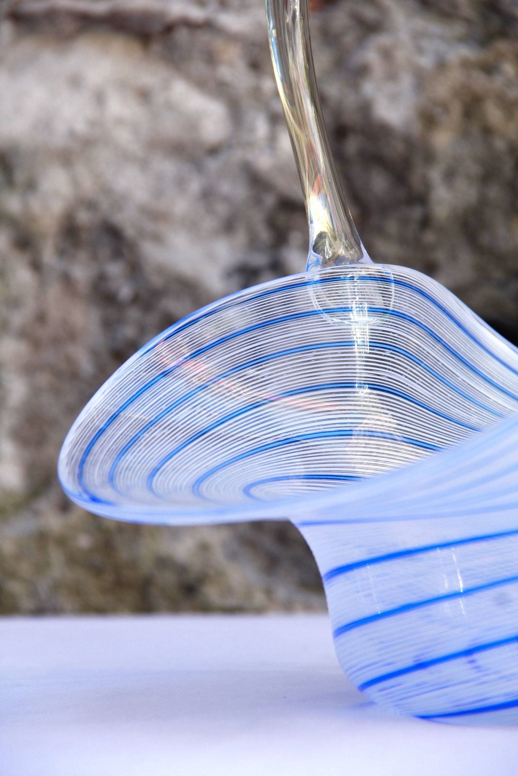 Cestino, Mid Century Murano Glass Basket, Italy, 1960s photo vinterior