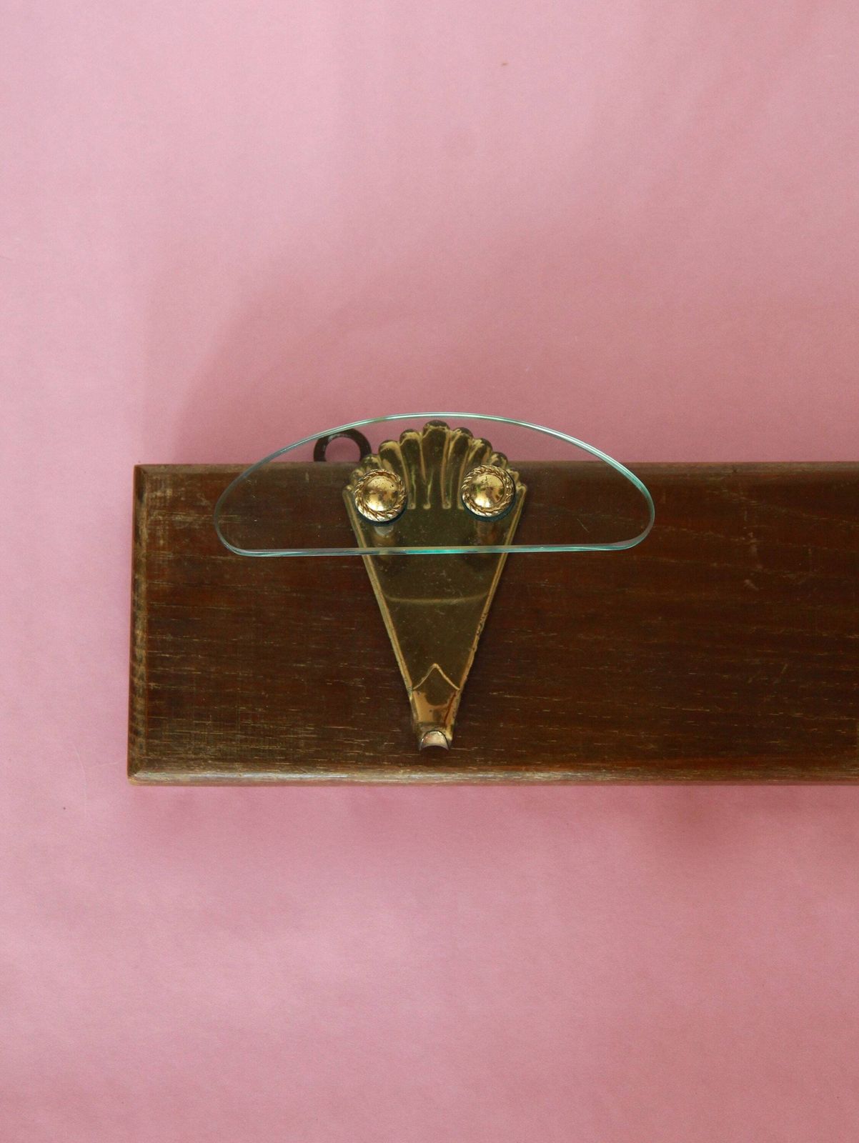 Crema, Antique Mid Century Coat Rack, Italy, 1940s photo vinterior