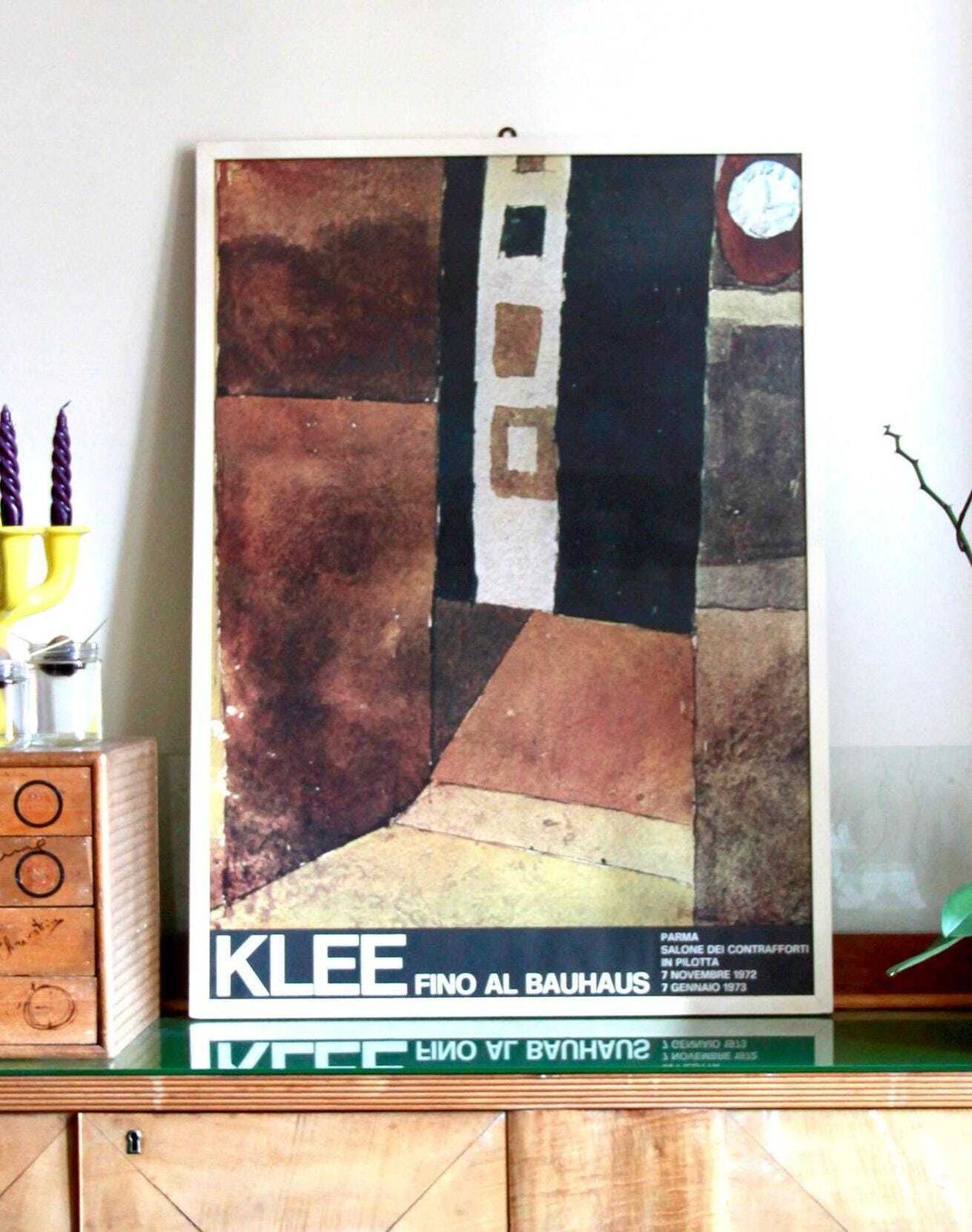 Klee, Original Exhibition Poster "Fino Al Bauhaus" By Paul Klee, Italy, 1972 photo furniture