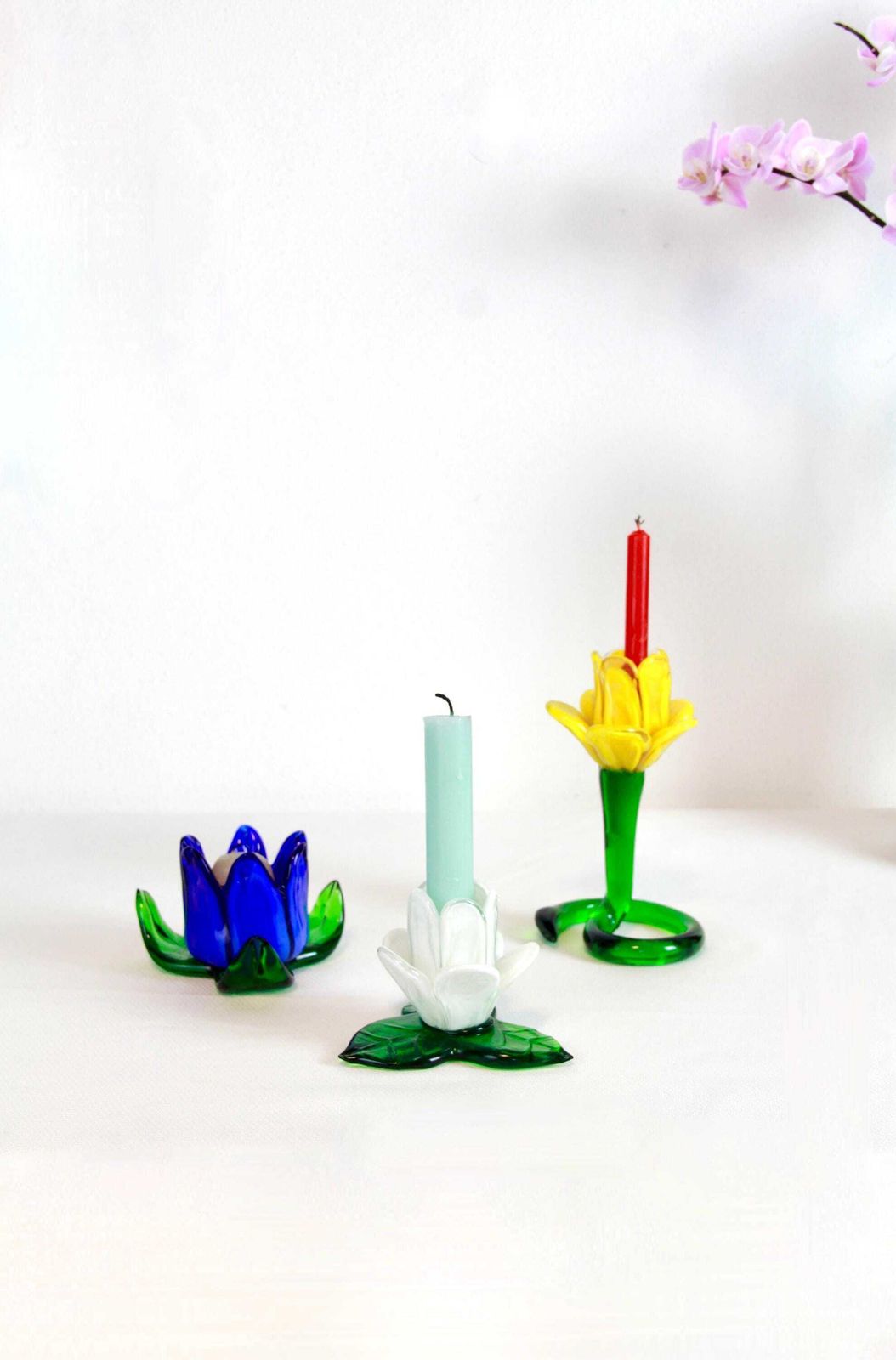 Bucaneve, Vintage Murano Flower Candle Holder, Italy, 1970s photo buy