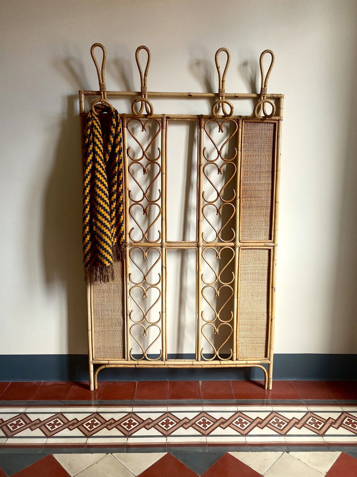 Gianni, Mid Century Entryway Wall Coat Rack, Italy, 1960s photo furniture