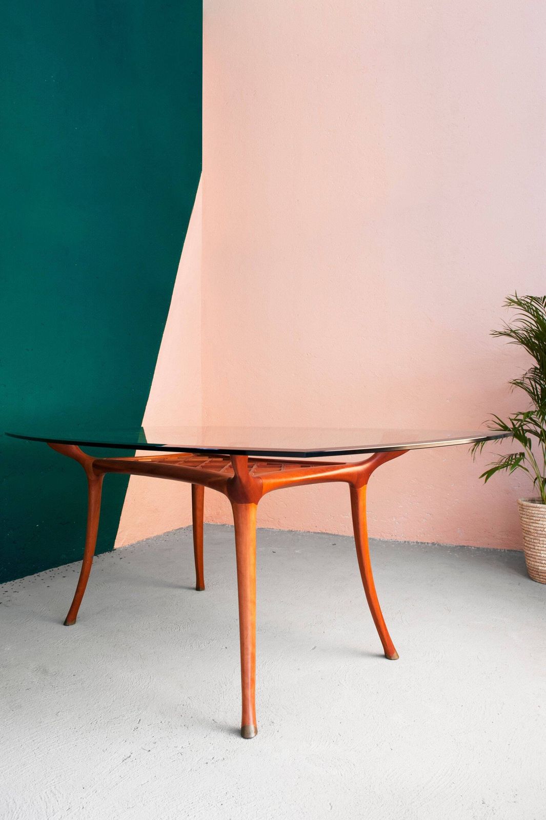 Camarillo Brillo, Italian Table By Roberto Lazzeroni For Ceccotti Collezioni, 1989