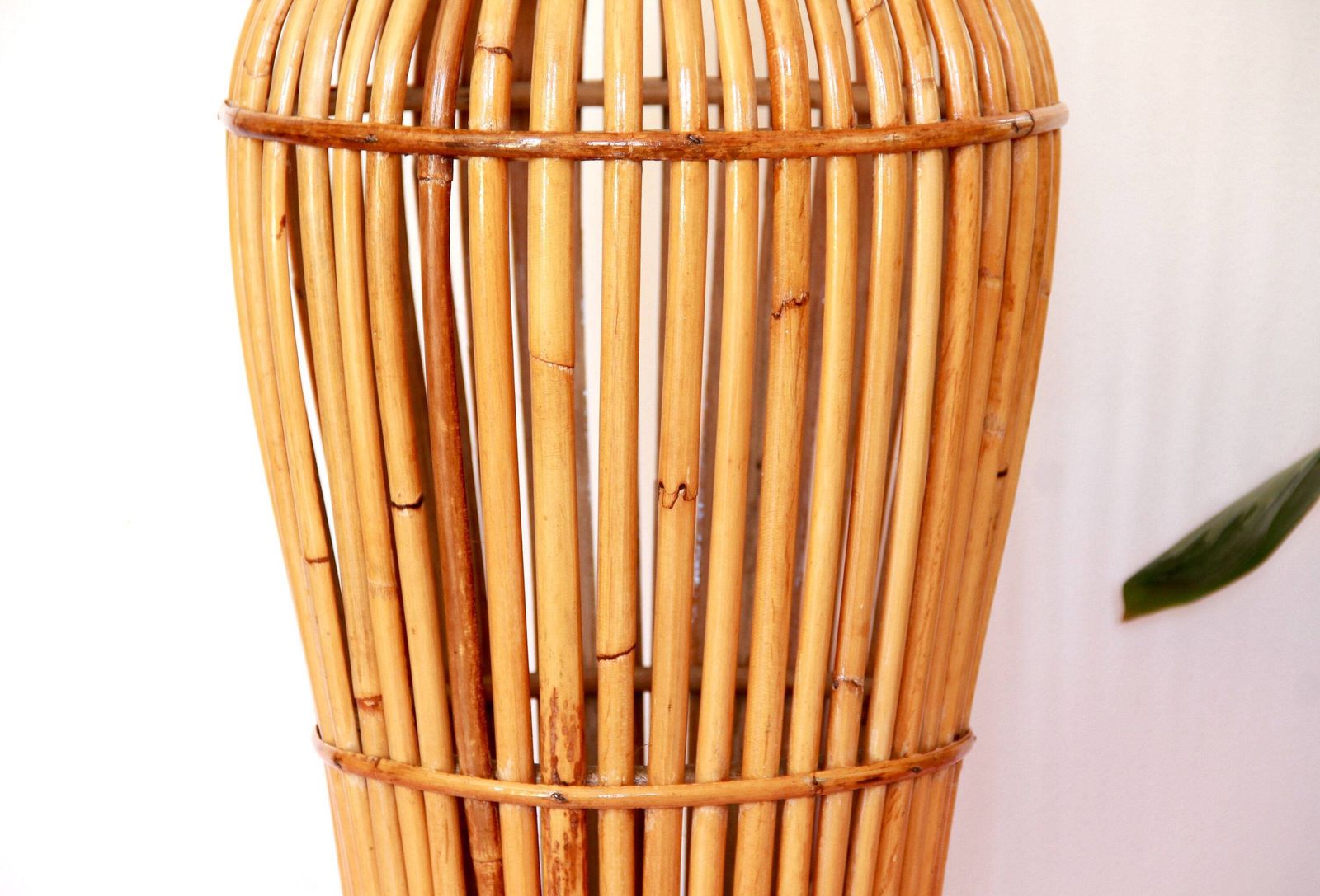 Cestello, Mid Century Vintage Bamboo Umbrella Stand / Basket, Italy, 1970s photo buy