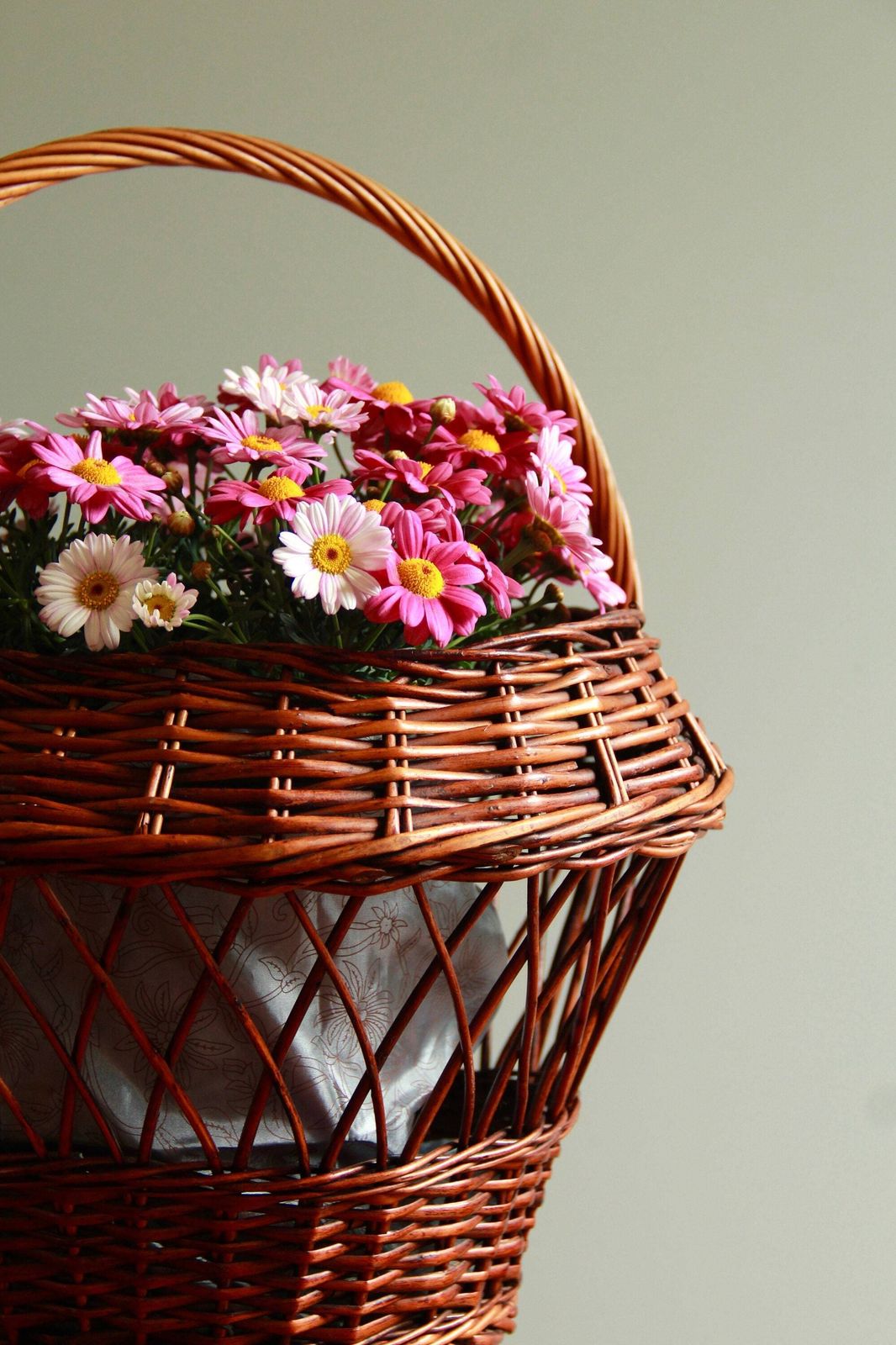 Flora, Wicker Plant Stand, Italy, 50's photo Home Decor