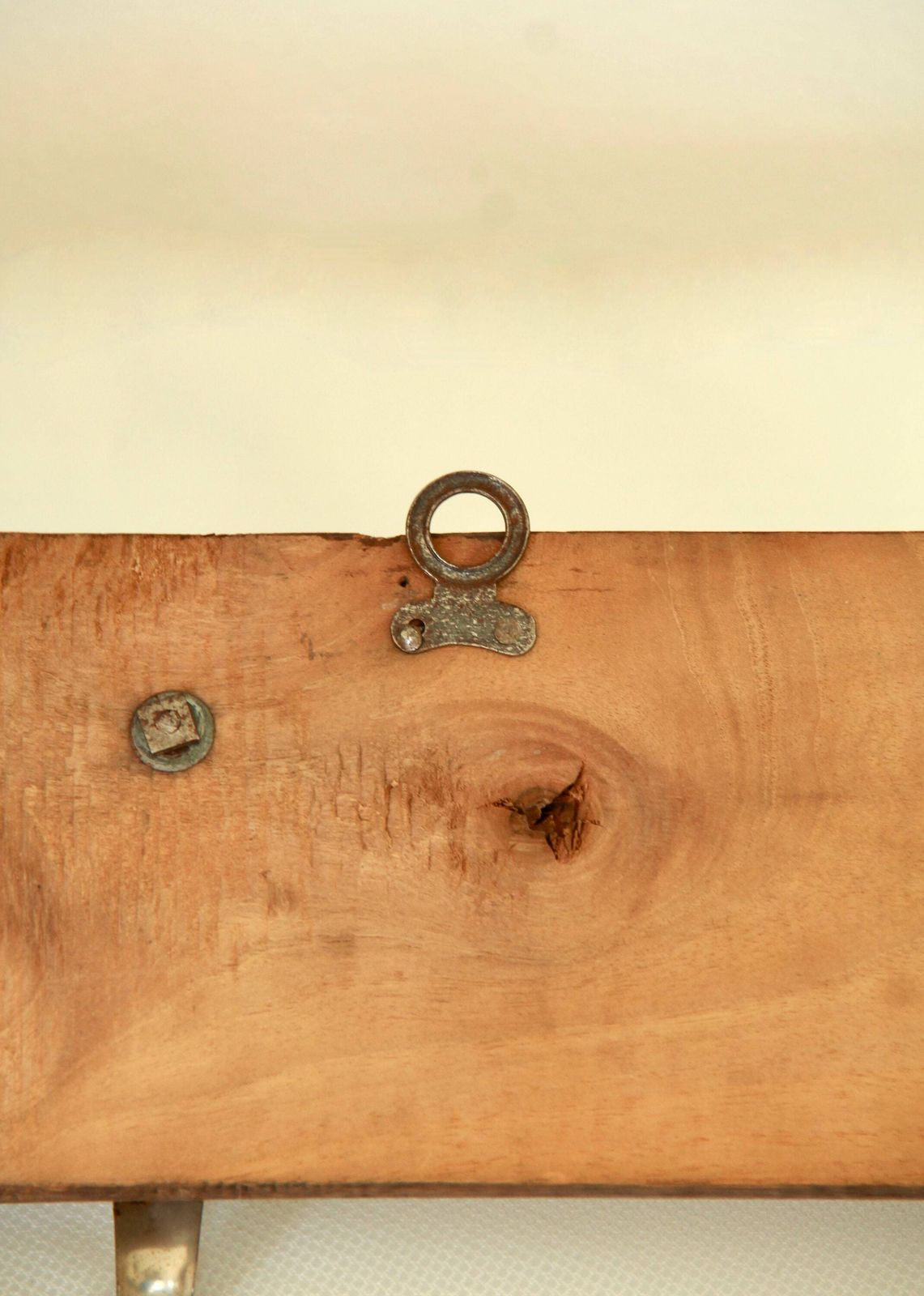 Trefiori, Antique Mid Century Glass And Wood Coat Rack, Italy, 1940s photo vintage