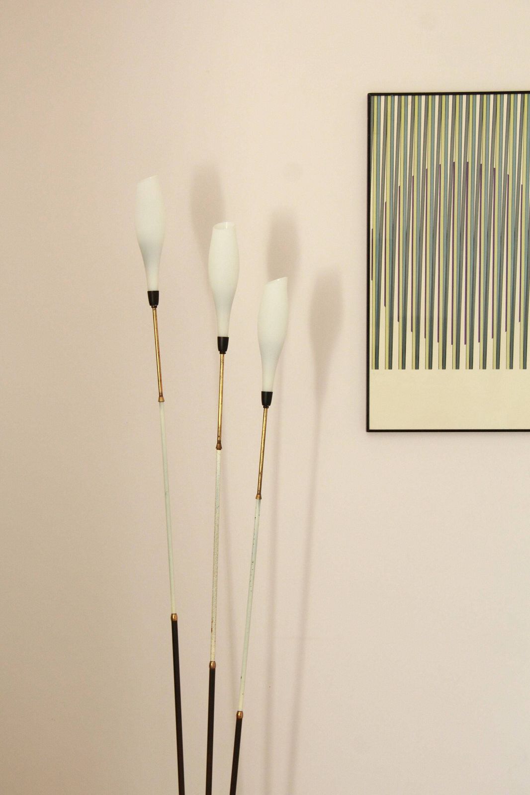 Calle, Mid Century Floor Lamp By Stilnovo, Italy, 1950s photo for sale