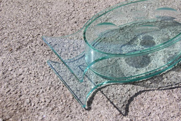 Home Decor Sculptural Oval Crystal Vase Round Incisions Italian Design 1980s Signed Qa photo