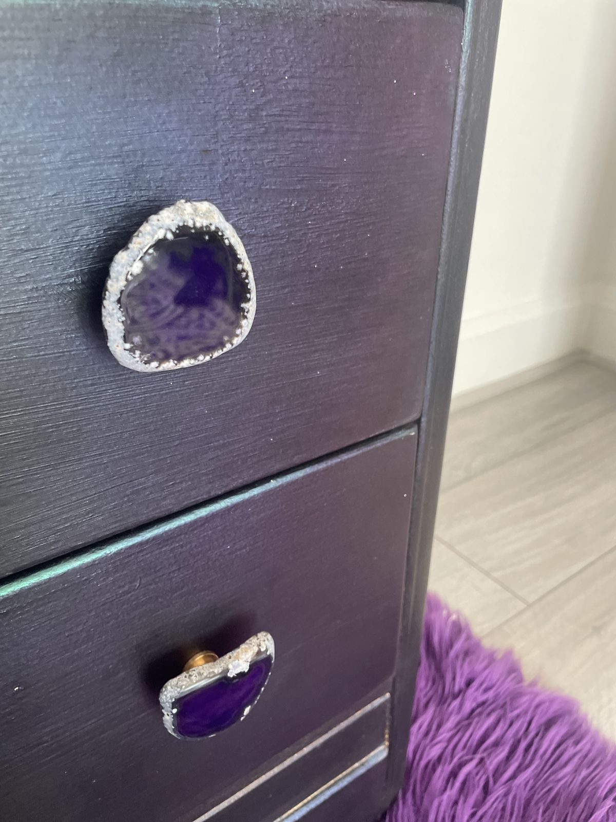 Vintage Harris Lebus, Chest Of Drawers ,Black And Metallics Finish photo for sale