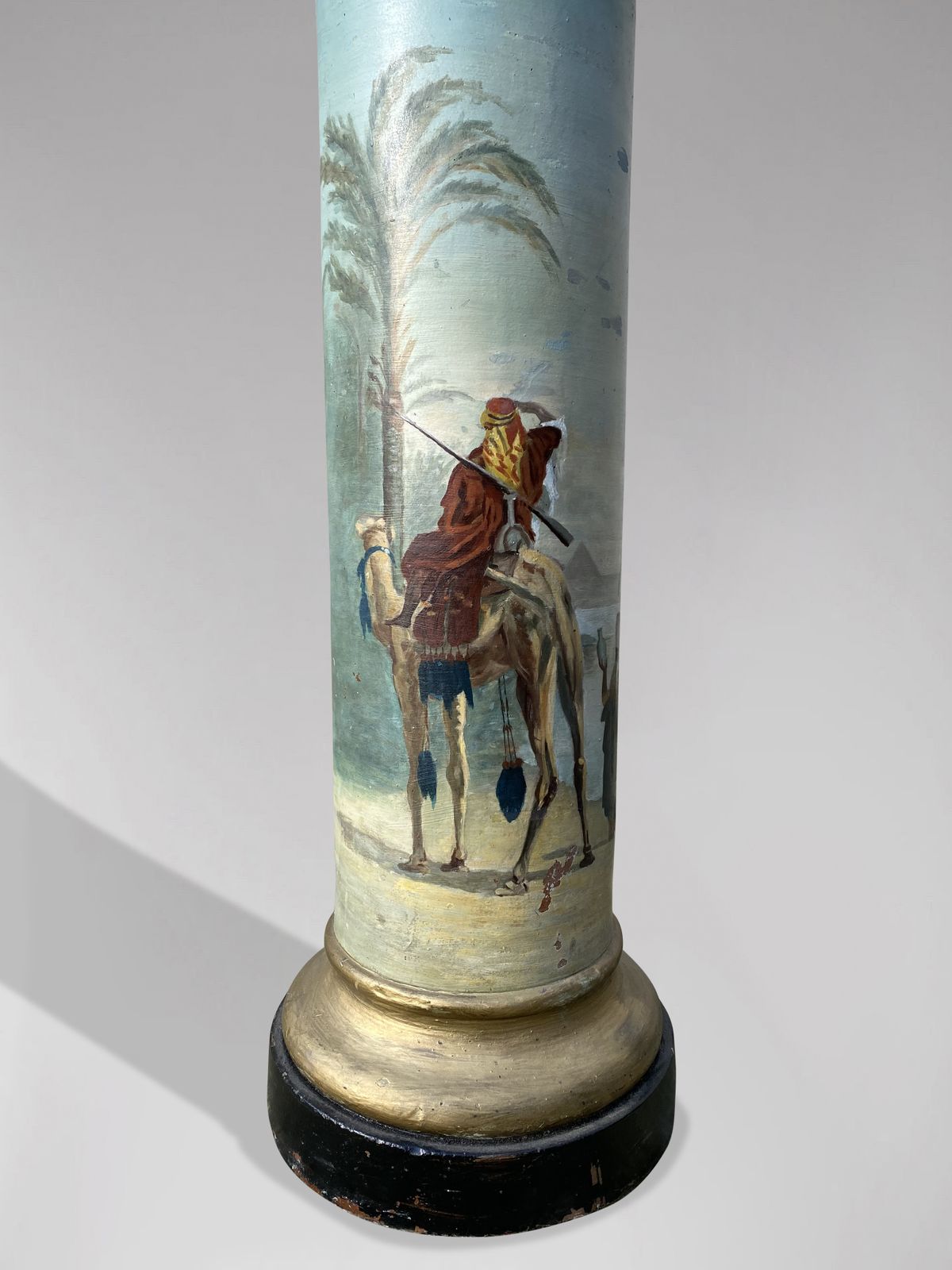 Pair Of 19th Century French Painted Columns By Marguerite photo furniture