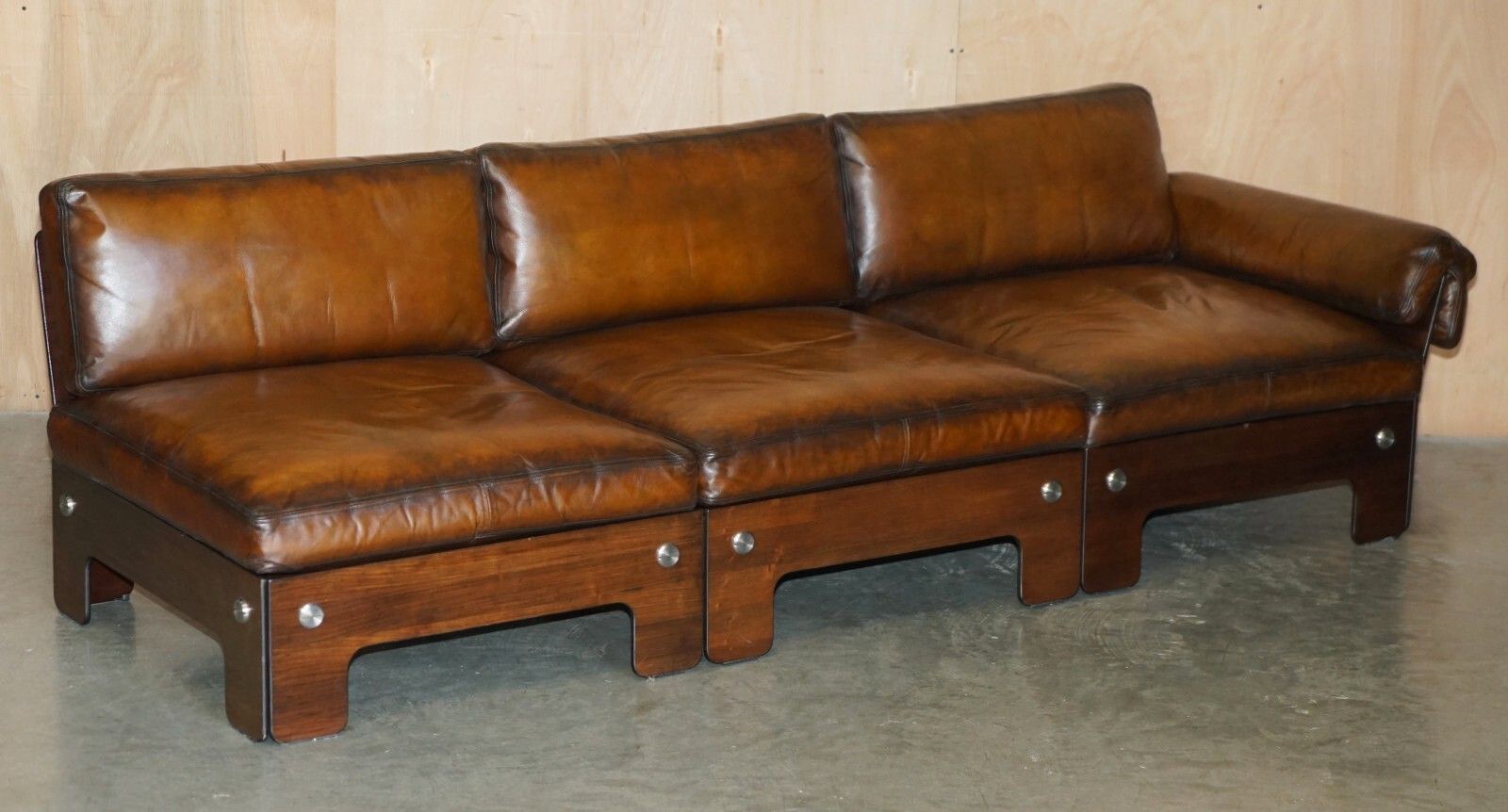 15000.0 Sigurd Ressell For Vatne Mobler Rosewood Brown Leather Sofa Armchair Table Suite photo
