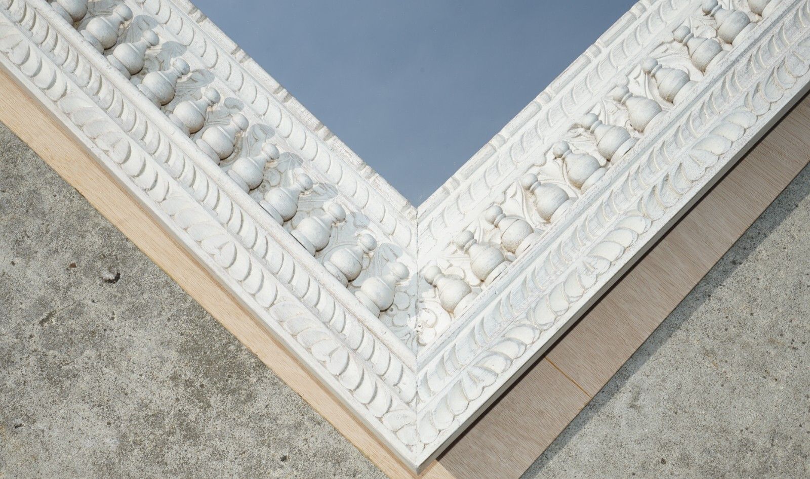 Antique Hand Carved & Painted Burmese Liberty's London Style Overmantle Mirror photo furniture