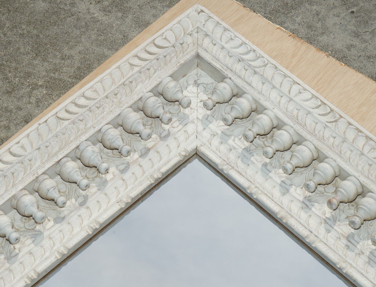 Antique Hand Carved & Painted Burmese Liberty's London Style Overmantle Mirror photo 1750.0