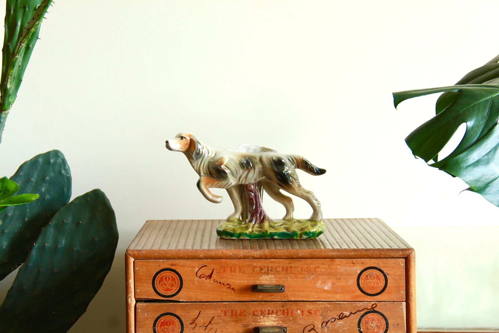 Segugio, Middle Century Ceramic Setter Vase, Italy, 1950s