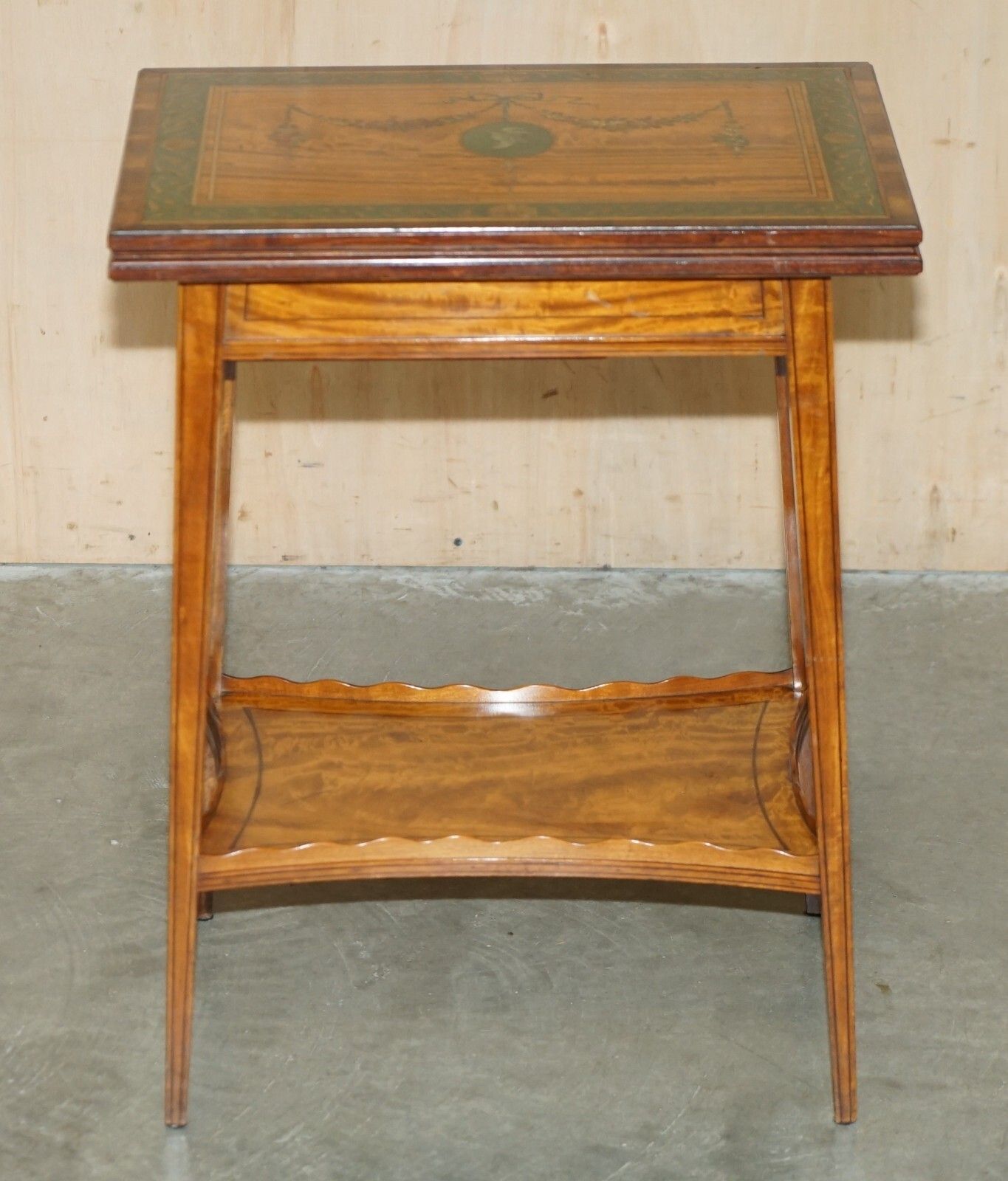 Editors Choice Antique Howard & Son's Sheraton Revival Games Cards Side Table photo Furniture