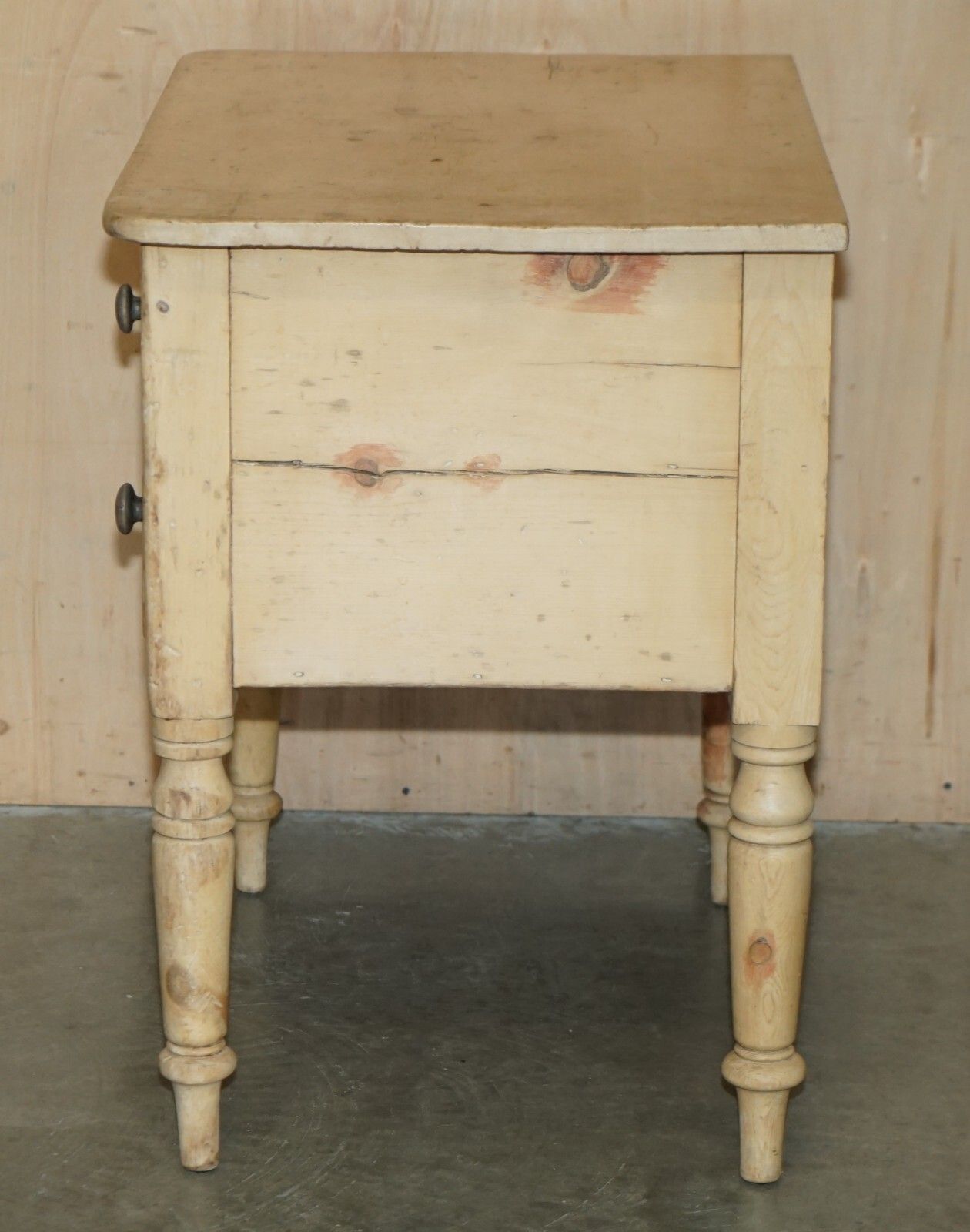 photo for sale Super Rare Antique Georgian Circa 1800 Pine Housekeepers Drawers Sideboard
