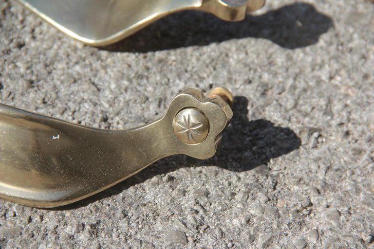 photo vinterior Pair Of Luxury Handles Midcentury Italian Design Carlo Mollino Style Gold Brass
