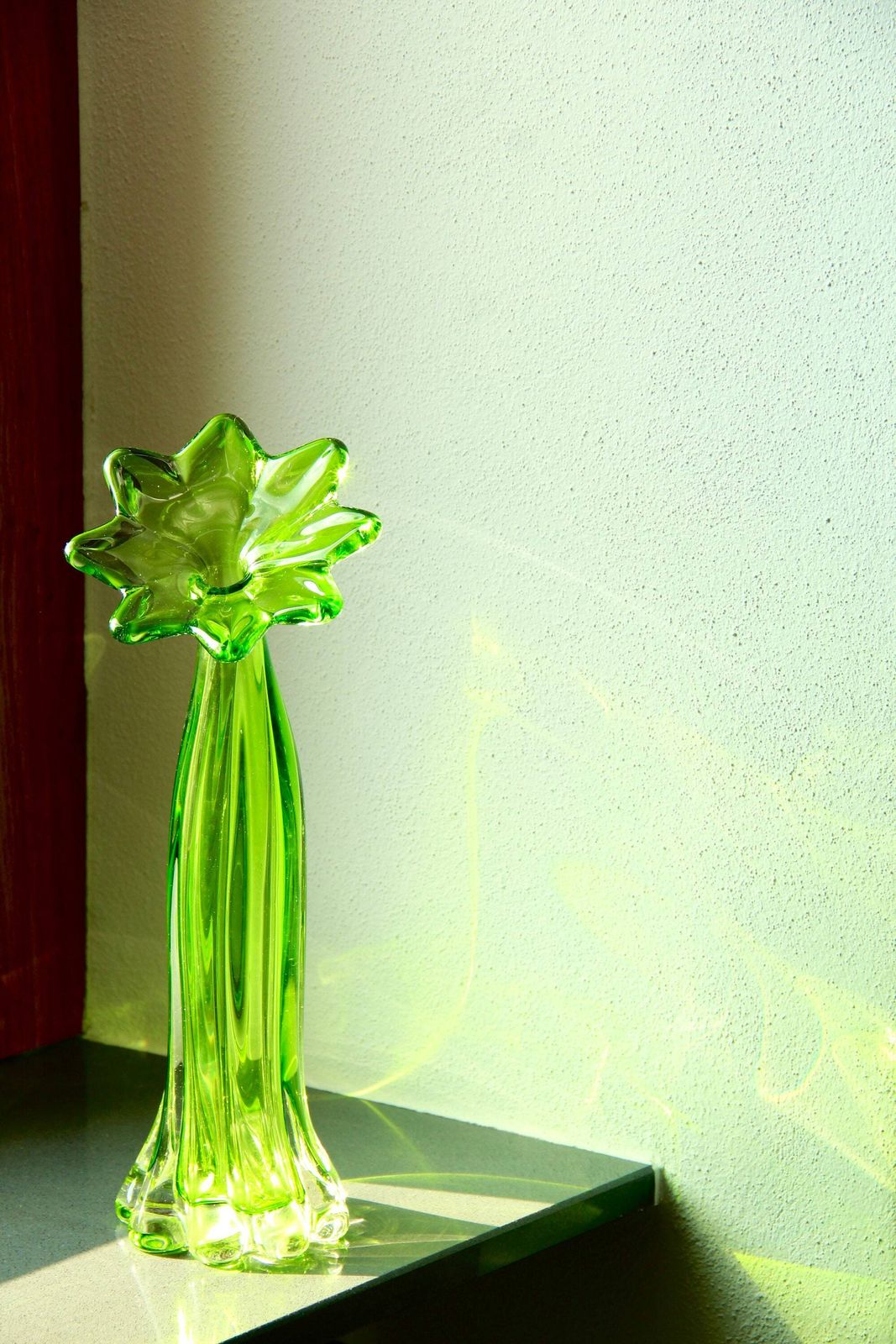 photo for sale Gardenia, Vintage Hand Blown Murano Glass Vase, Italy, 1970s