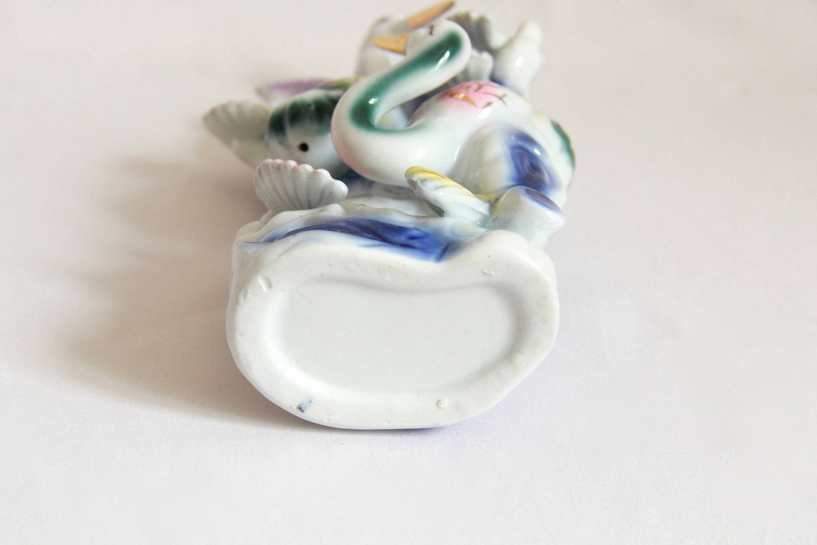 Aironi, Art Deco Porcelain Vase, Italy, 1940s photo vintage