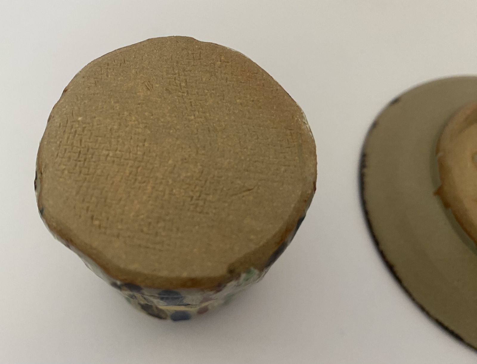 photo buy Original, Kitomizu Ware, Stoneware Teapot And ‘Water Bucket’ With Intricate ‘Snake Grass Design.