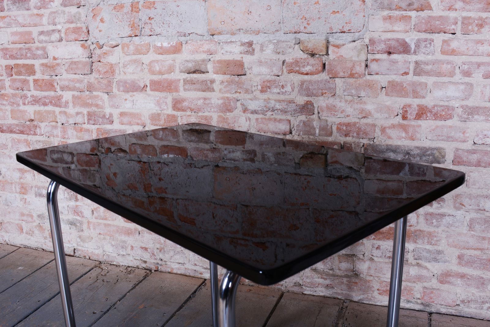 Restored Bauhaus Table, By Hynek Gottwald, Chrome Plated Steel, Czech, 1930s photo buy