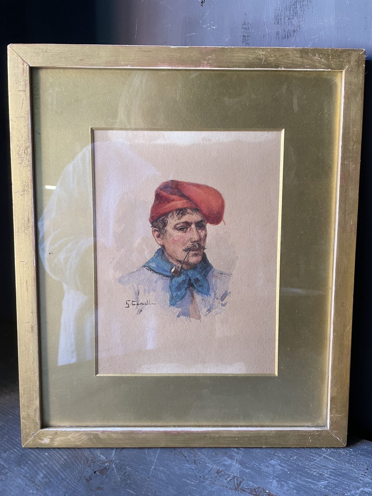 A Pair Of Very Fine Water Colours By Giuseppe Canella. photo vintage