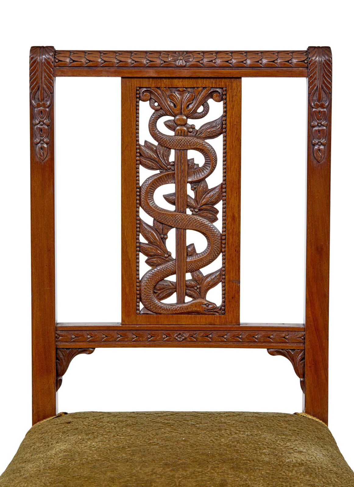 Early 20th Century 7 Piece Carved Walnut Empire Revival Suite photo furniture