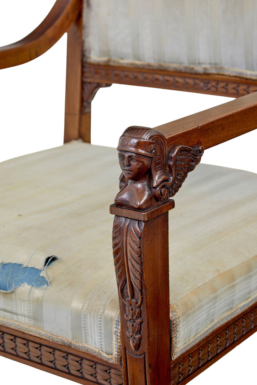 Early 20th Century 7 Piece Carved Walnut Empire Revival Suite photo buy