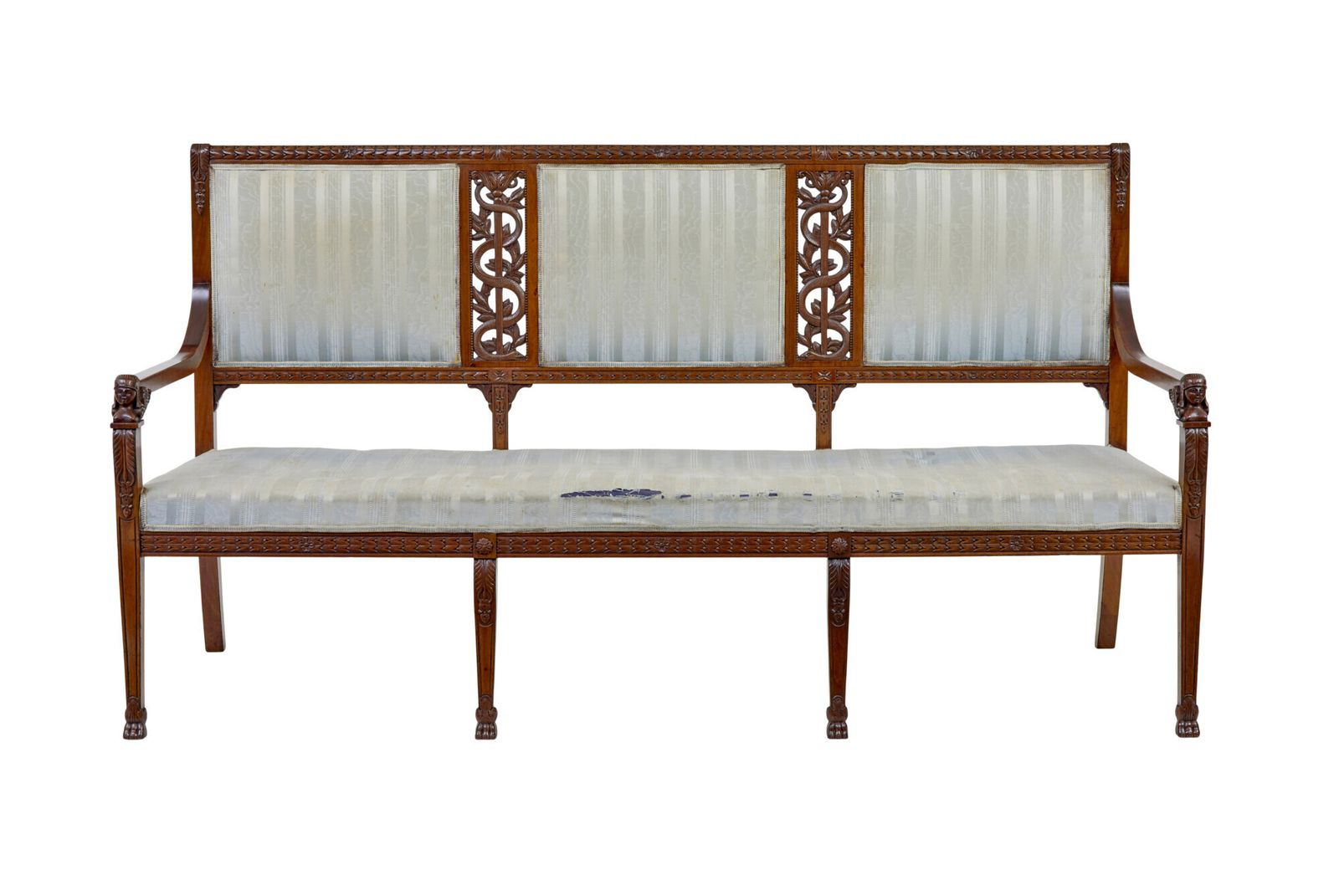 photo vinterior Early 20th Century 7 Piece Carved Walnut Empire Revival Suite