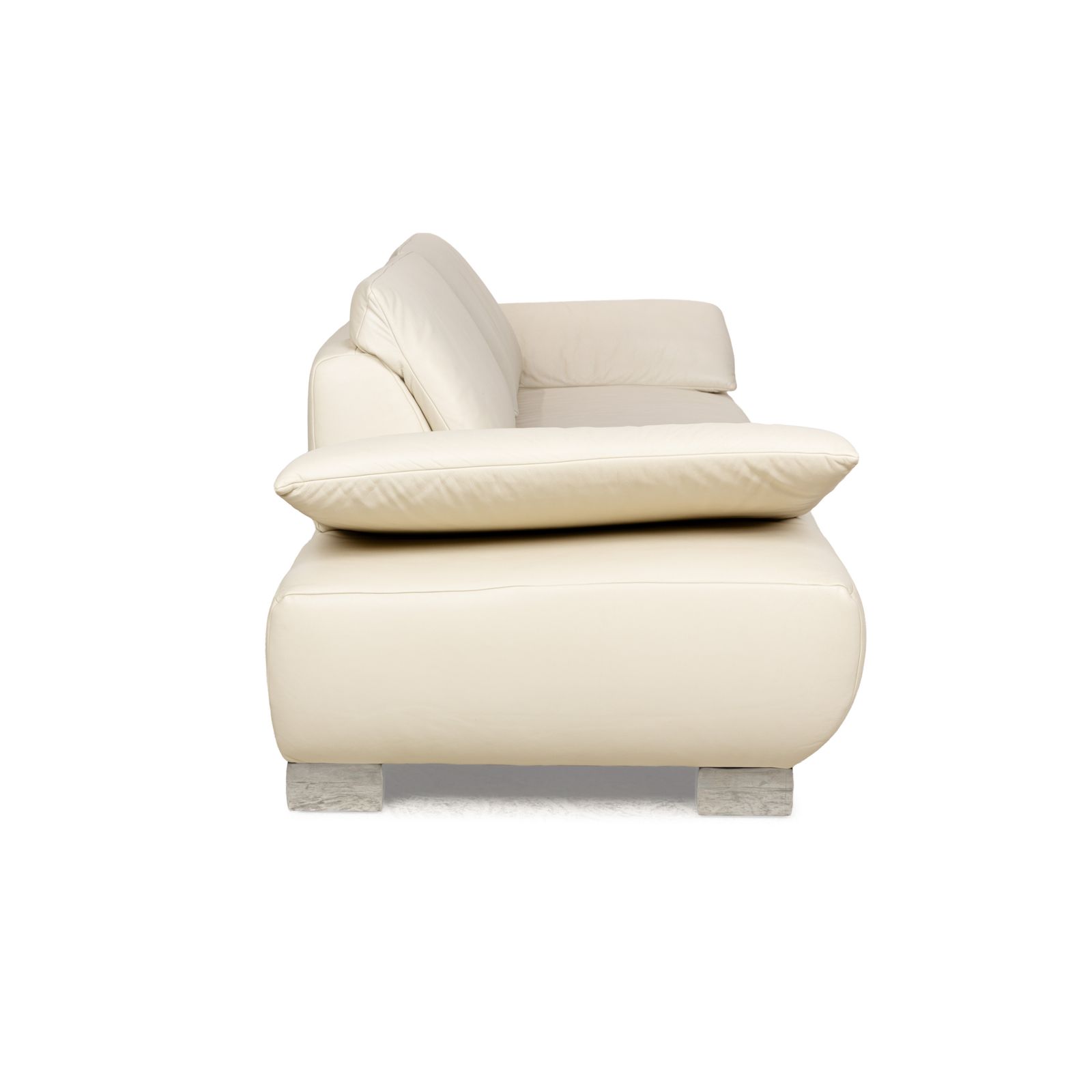 Mobilier Canapé 3 places Koinor Volare en cuir blanc crème, fonction manuelle photo